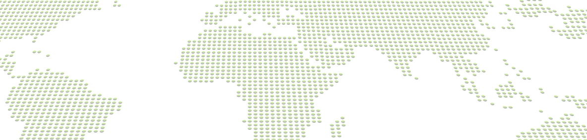 World map showing reach