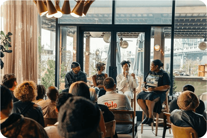 Community gathering and discussion